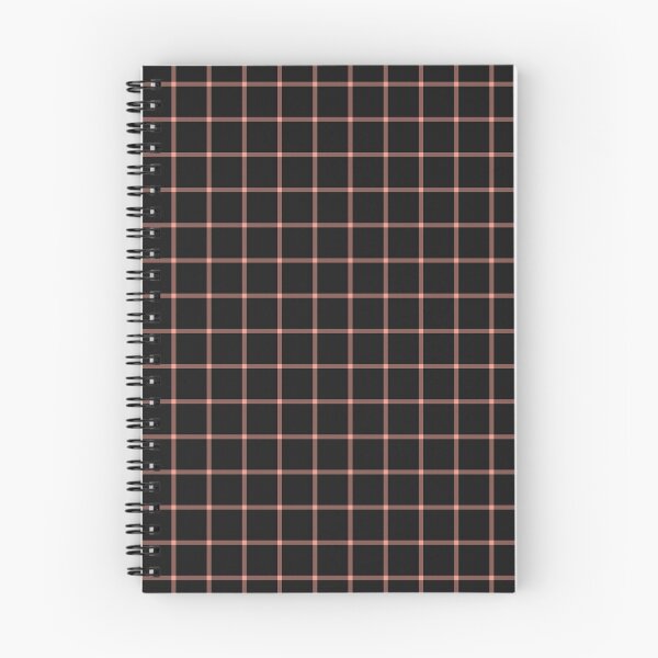 Item preview, Black And Coral Mini Gingham Pattern designed and sold by pattern-archive.