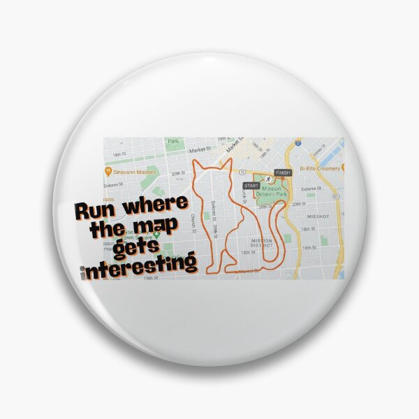Item preview, Run where the map gets interesting (Running) designed and sold by RunningWhiskers.