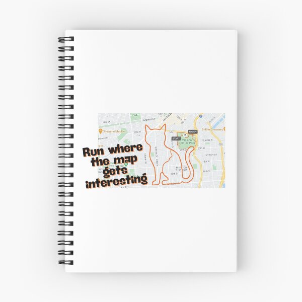 Item preview, Run where the map gets interesting (Running) designed and sold by RunningWhiskers.