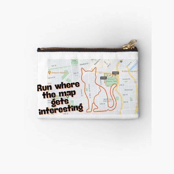 Item preview, Run where the map gets interesting (Running) designed and sold by RunningWhiskers.