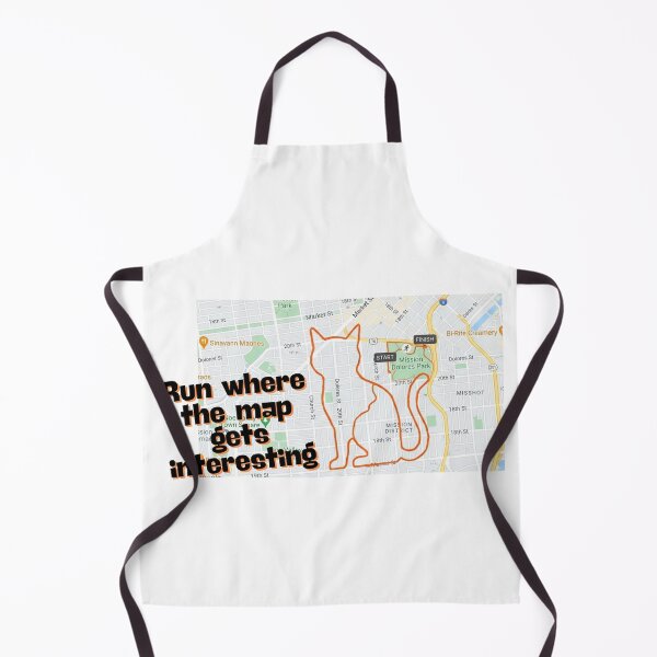Item preview, Run where the map gets interesting (Running) designed and sold by RunningWhiskers.