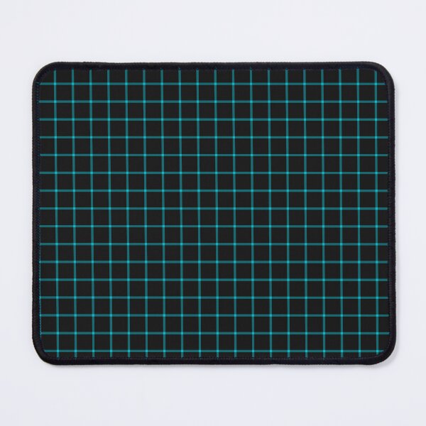 Item preview, Black And Cyan Mini Gingham Pattern designed and sold by pattern-archive.