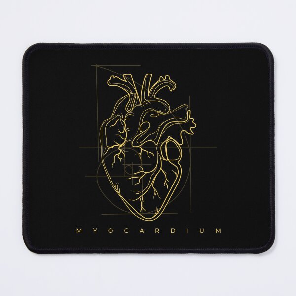 Item preview, Myocardium Fibonacci Anatomy: Minimalist Geometric Heart (Black Edition) designed and sold by PolarisCreative.