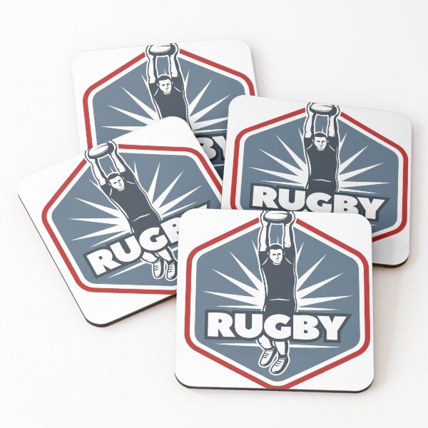 Item preview, Vintage Rugby Lineout Jump Badge Sticker designed and sold by topprinting.