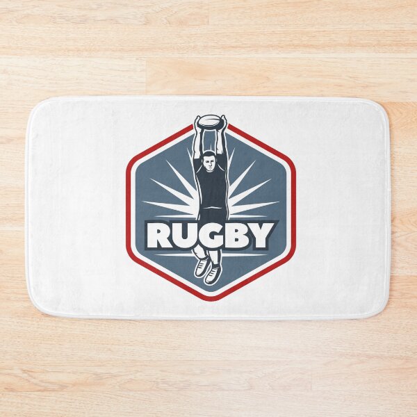 Item preview, Vintage Rugby Lineout Jump Badge Sticker designed and sold by topprinting.