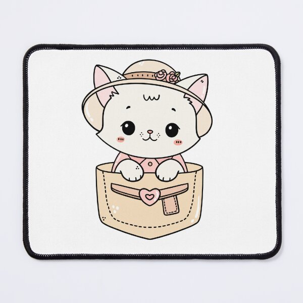 Item preview, Cute Cat in Pocket with Sun Hat designed and sold by SweetFury.