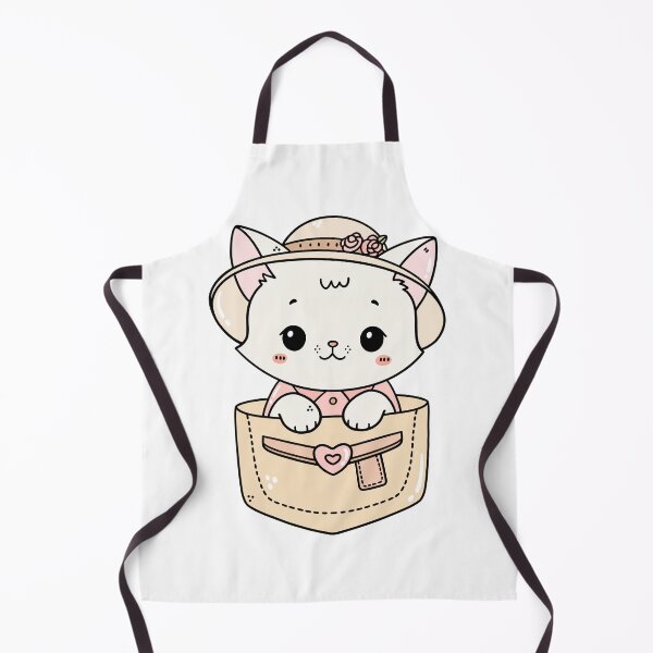 Item preview, Cute Cat in Pocket with Sun Hat designed and sold by SweetFury.