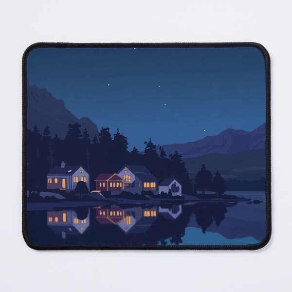Item preview, Quaint Village at Night designed and sold by AbstractAnom.