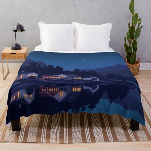 Item preview, Quaint Village at Night designed and sold by AbstractAnom.