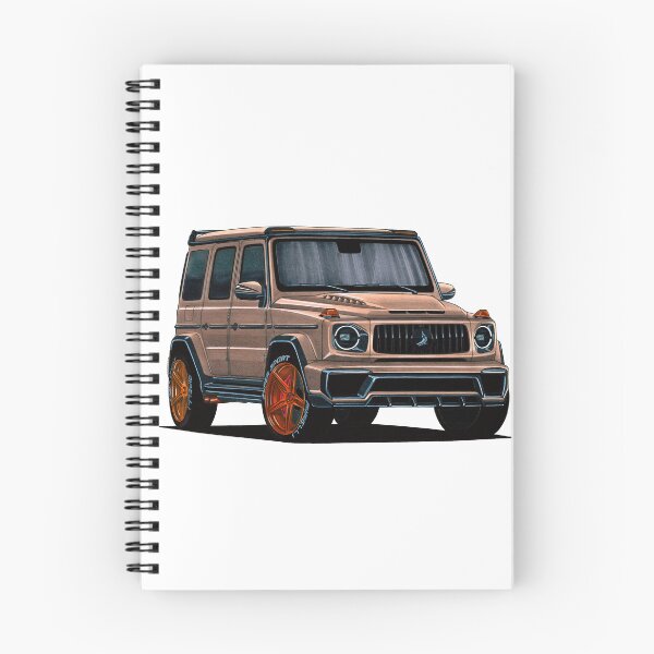 Artikelvorschau, Exklusive Zeichnung des legendären Luxus-SUV MB G-Klasse W465 in Bronze mit M178 V8-Motor entworfen und verkauft von Cars23.