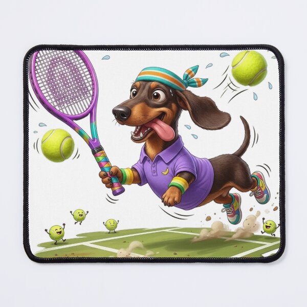Item preview, FUNNY TENNIS DACHSHUND designed and sold by likbatonboot.