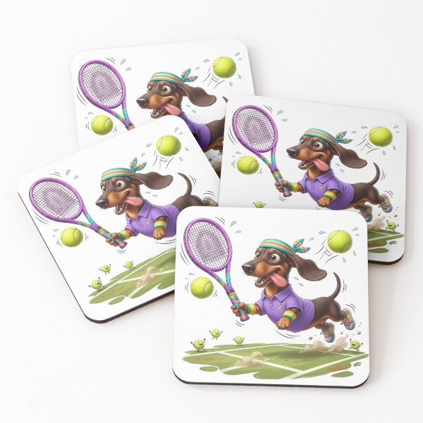 Item preview, FUNNY TENNIS DACHSHUND designed and sold by likbatonboot.