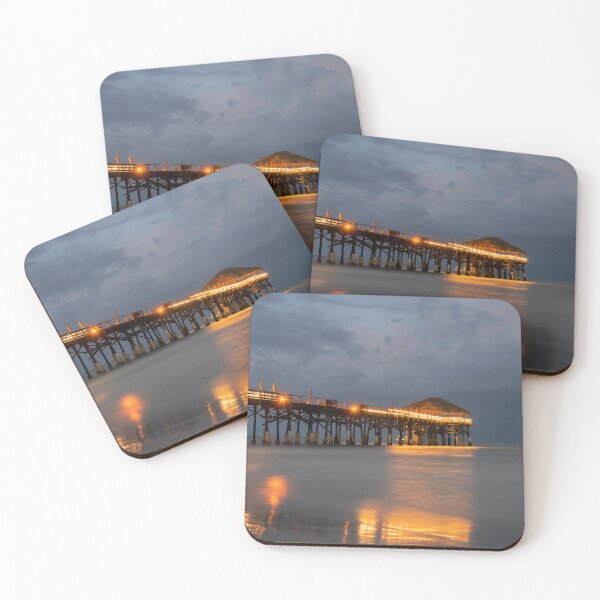 Item preview, Nighttime at Cocoa Beach Pier designed and sold by CopperSkyPhoto.