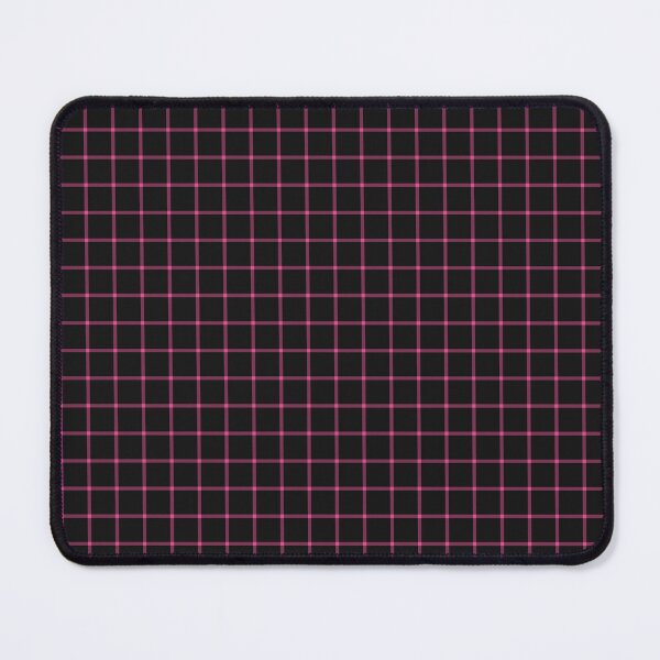 Item preview, Black And Hot Pink Mini Gingham Pattern designed and sold by pattern-archive.
