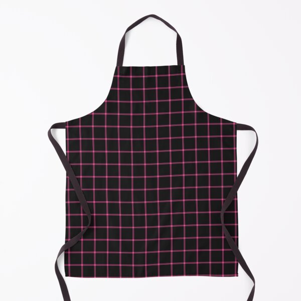 Item preview, Black And Hot Pink Mini Gingham Pattern designed and sold by pattern-archive.
