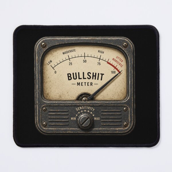 Item preview, Bullshit Meter designed and sold by William Fehr.