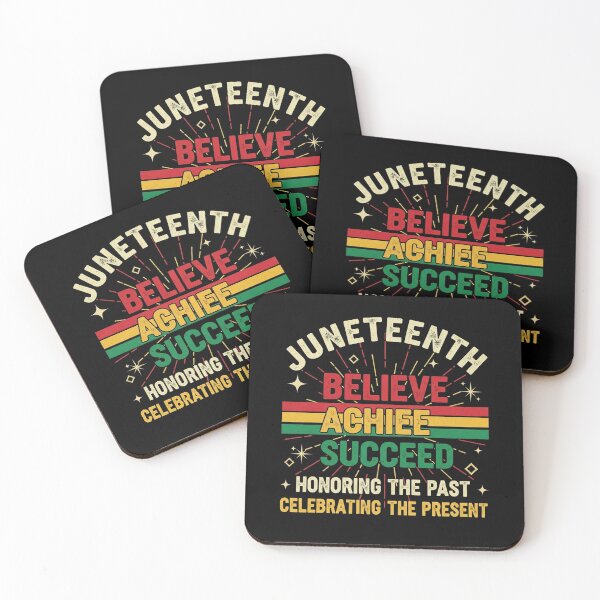 Item preview, Juneteenth Believe Achieve Succeed Freedom Day Celebration designed and sold by Designs-RZ.