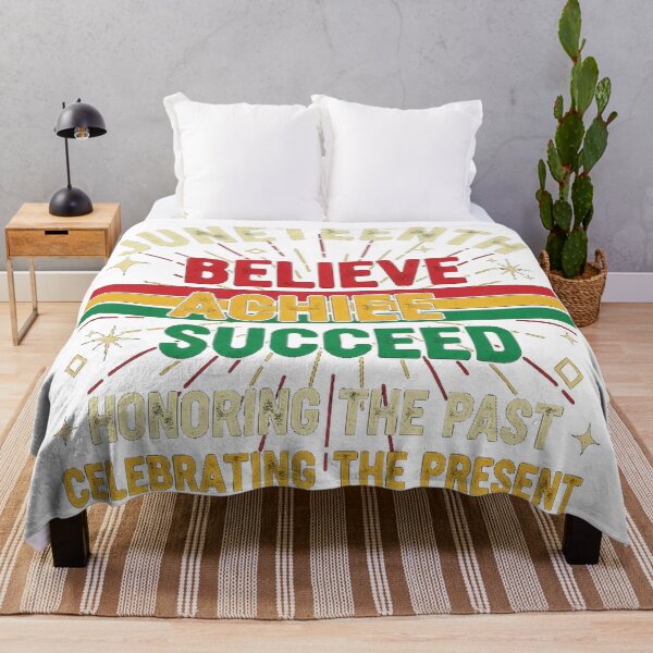 Item preview, Juneteenth Believe Achieve Succeed Freedom Day Celebration designed and sold by Designs-RZ.