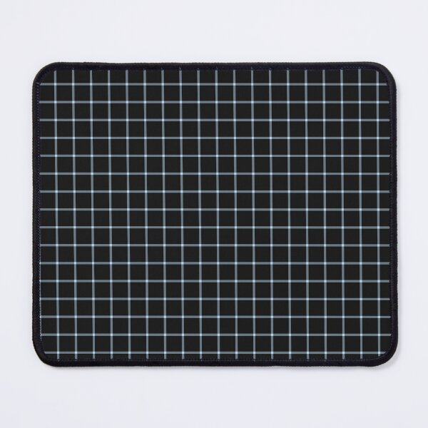 Item preview, Black And Ice Blue Mini Gingham Pattern designed and sold by pattern-archive.