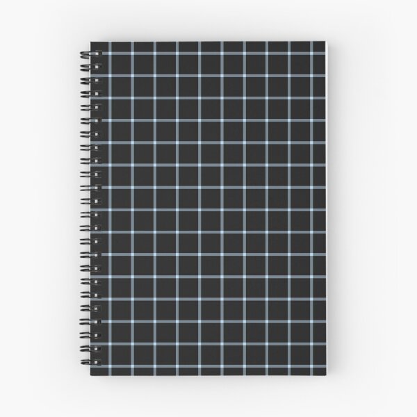 Item preview, Black And Ice Blue Mini Gingham Pattern designed and sold by pattern-archive.