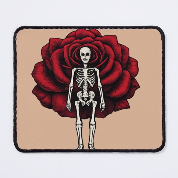 Item preview, Tiny Skeleton With Red Rose Gothic Aesthetic PNG designed and sold by arifali786.