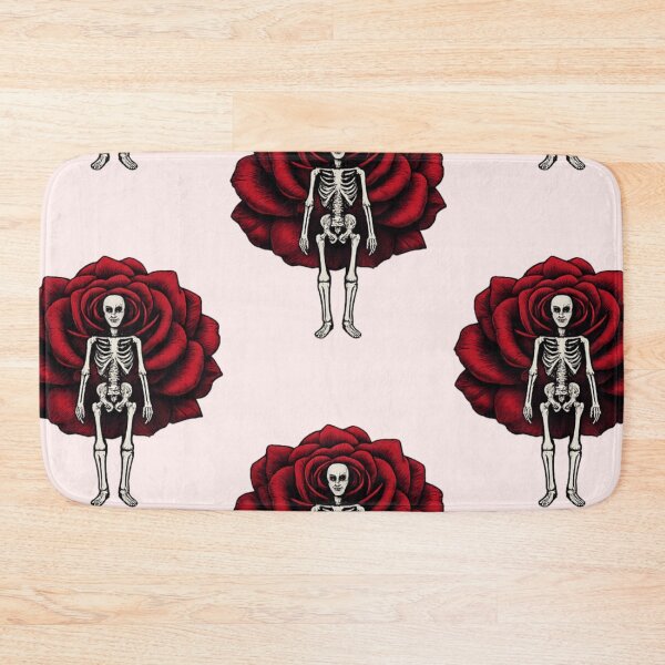 Item preview, Tiny Skeleton With Red Rose Gothic Aesthetic PNG  designed and sold by arifali786.
