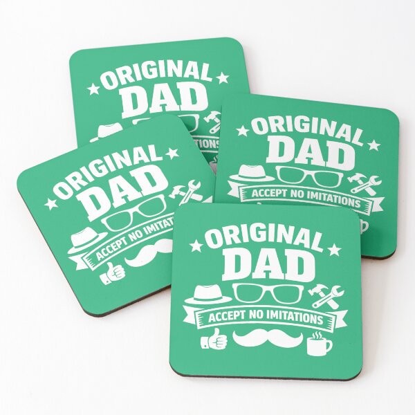 Item preview, Original Dad Accept No Imitations. Funny Father’s Day Quote. Dad's Quote  designed and sold by DesignHouse07.