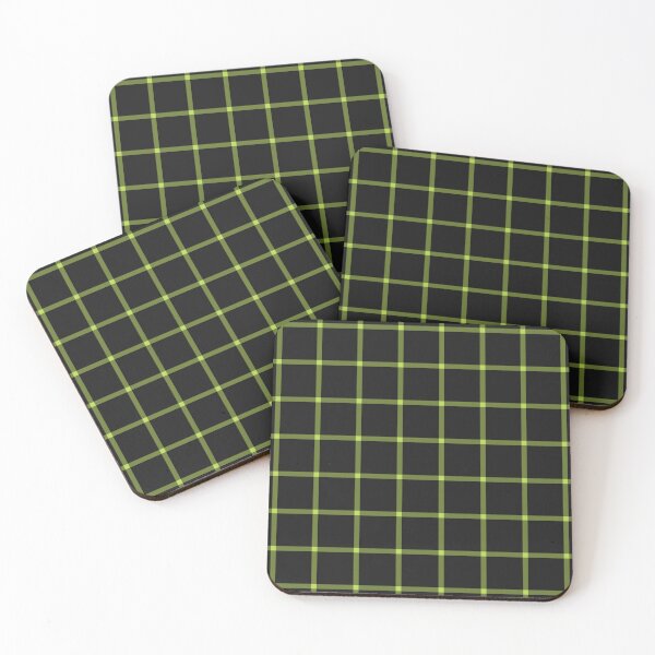 Item preview, Black And Lime Mini Gingham Pattern designed and sold by pattern-archive.