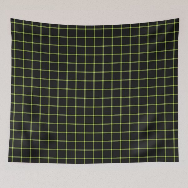 Item preview, Black And Lime Mini Gingham Pattern designed and sold by pattern-archive.