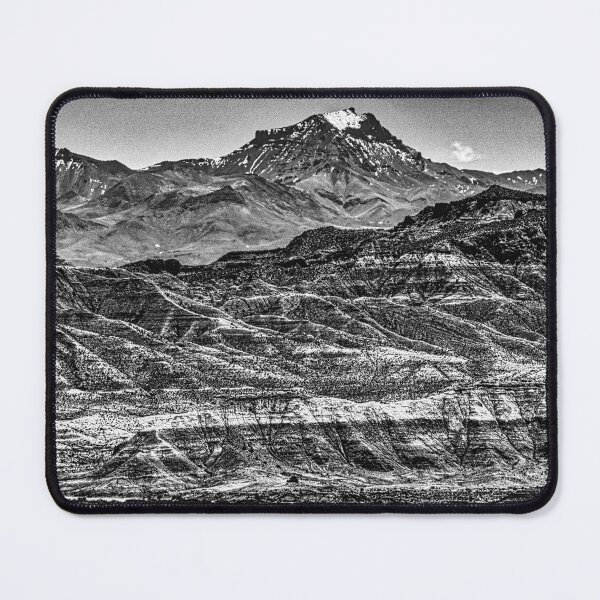 Item preview, Andes Mountains - Black and White Photo Argentina - Alpine Landscape Print designed and sold by Keltoi-art.