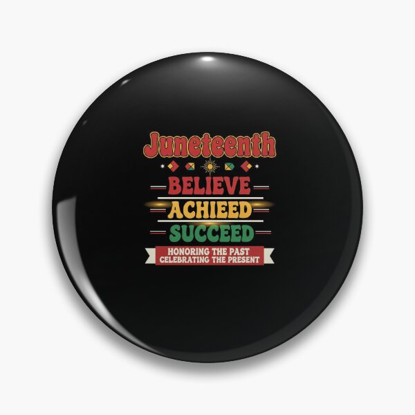 Item preview, Juneteenth Believe Achieve Succeed Minimalist Freedom Day designed and sold by Designs-RZ.
