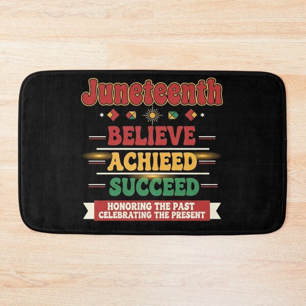 Item preview, Juneteenth Believe Achieve Succeed Minimalist Freedom Day designed and sold by Designs-RZ.