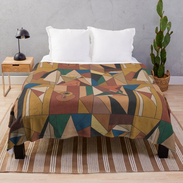 Item preview, Cubist Geometric Pattern with Musical Motifs | Bold Retro Seamless Repeat designed and sold by Midnight Veil Designs.