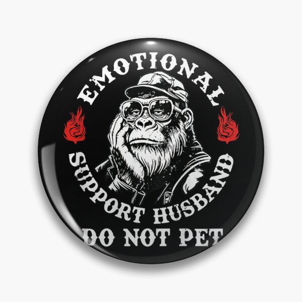 Item preview, Emotional Support Husband Do Not Pet | Funny Biker Gorilla designed and sold by Alluka Brand.