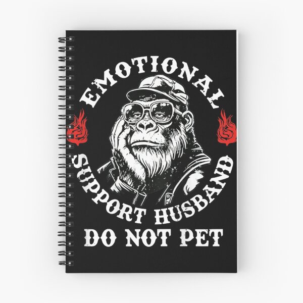 Item preview, Emotional Support Husband Do Not Pet | Funny Biker Gorilla designed and sold by Alluka Brand.