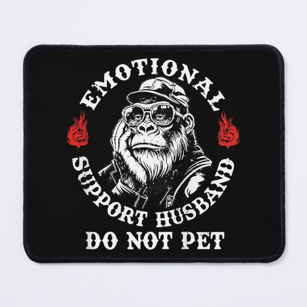 Item preview, Emotional Support Husband Do Not Pet | Funny Biker Gorilla designed and sold by Alluka Brand.