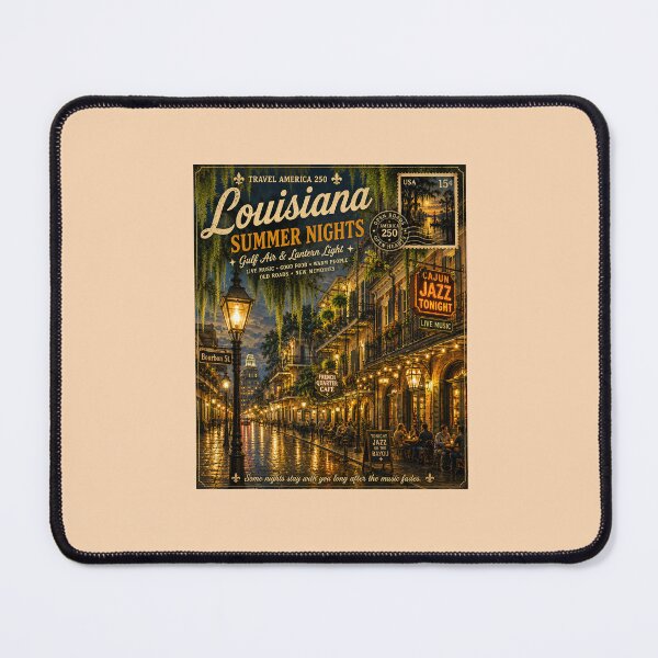 Item preview, Louisiana Summer Nights – Travel America 250 designed and sold by Novel Works Studio.