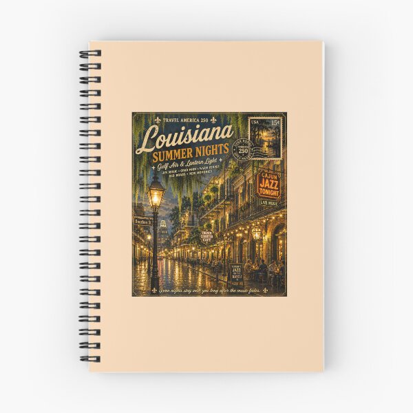 Item preview, Louisiana Summer Nights – Travel America 250 designed and sold by Novel Works Studio.