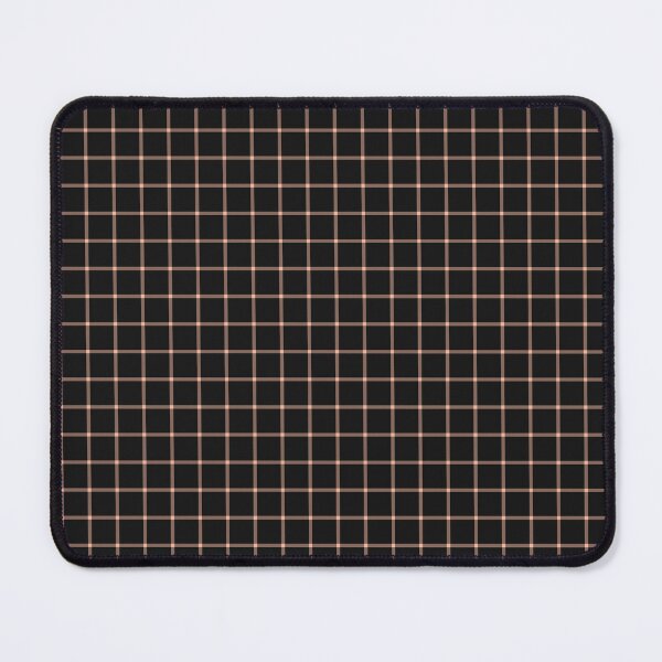 Item preview, Black And Peach Mini Gingham Pattern designed and sold by pattern-archive.