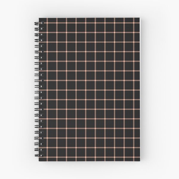 Item preview, Black And Peach Mini Gingham Pattern designed and sold by pattern-archive.