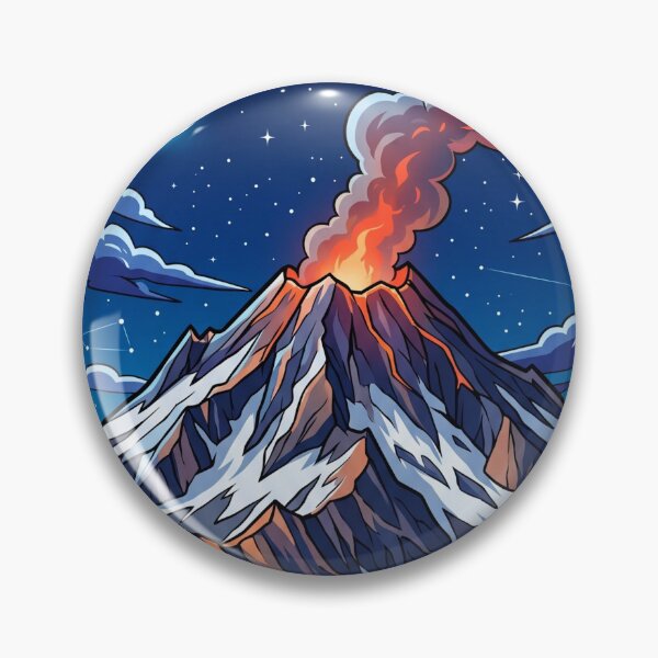 Item preview, Lassen Volcanic National Park Anime Landscape designed and sold by SpiriTravels.