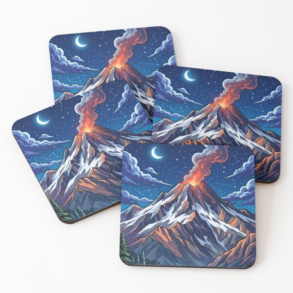 Item preview, Lassen Volcanic National Park Anime Landscape designed and sold by SpiriTravels.