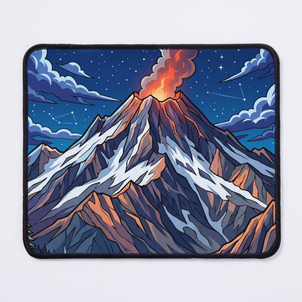 Item preview, Lassen Volcanic National Park Anime Landscape designed and sold by SpiriTravels.