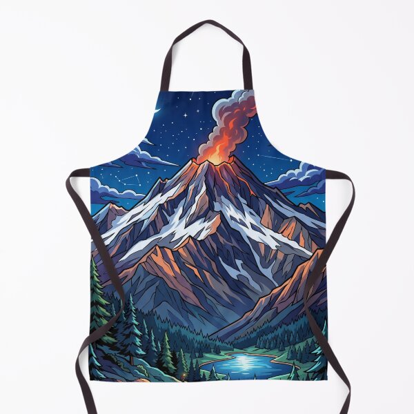 Item preview, Lassen Volcanic National Park Anime Landscape designed and sold by SpiriTravels.