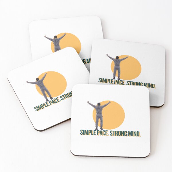 Item preview, Simple Pace, Strong Mind - Pose (Running) designed and sold by RunningWhiskers.