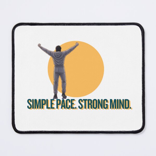 Item preview, Simple Pace, Strong Mind - Pose (Running) designed and sold by RunningWhiskers.