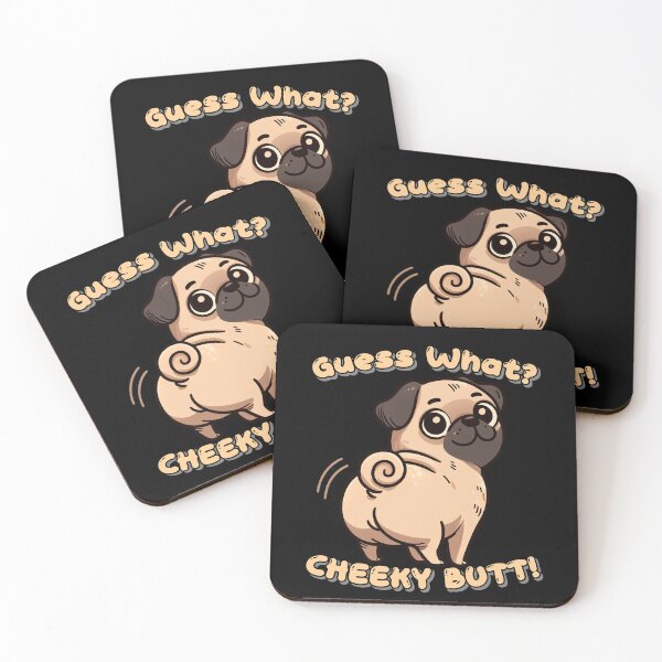 Item preview, Funny Pug Guess What Cheeky Zoo Mom Dad Kids designed and sold by rafaeltto.