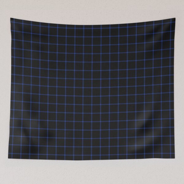 Item preview, Black And Royal Blue Mini Gingham Pattern designed and sold by pattern-archive.