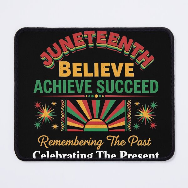 Item preview, Juneteenth Believe Achieve Succeed Minimalist Freedom Tee designed and sold by Designs-RZ.