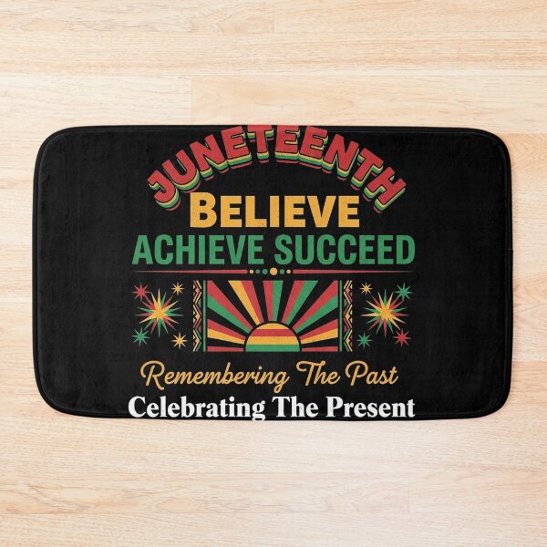 Item preview, Juneteenth Believe Achieve Succeed Minimalist Freedom Tee designed and sold by Designs-RZ.